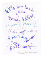 Calligraphie Comprendre le Christ