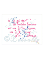 Calligraphie Loi des Destinées