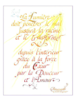 Calligraphie Lumière transformatrice