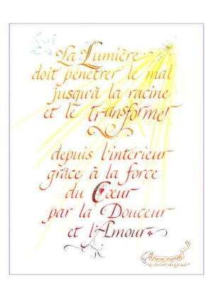 Calligraphie Lumière transformatrice