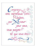 Calligraphie Merveilleuse Vérité