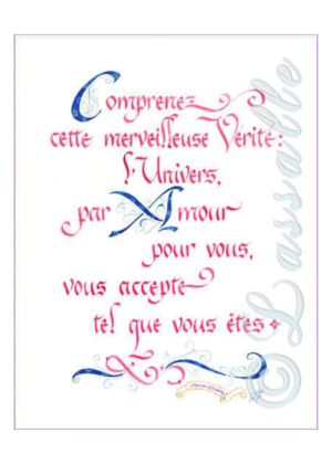 Calligraphie Merveilleuse Vérité